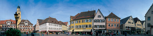 Veduta della città di Bad Mergentheims Veduta della città di Bad Mergentheim
